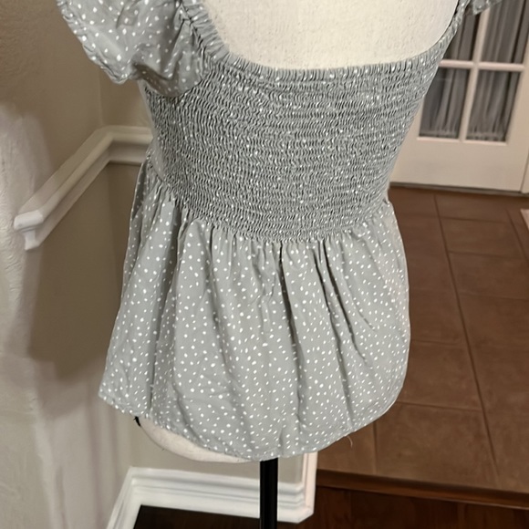 Japna green & white polka dot top Size XS - Picture 11 of 15